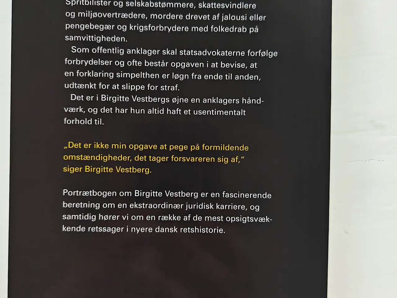 Billede 2 - Statsadvokaten - Birgitte Vestberg