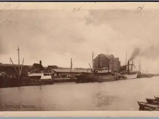 Randers - Havnen - Postkort - Brugt