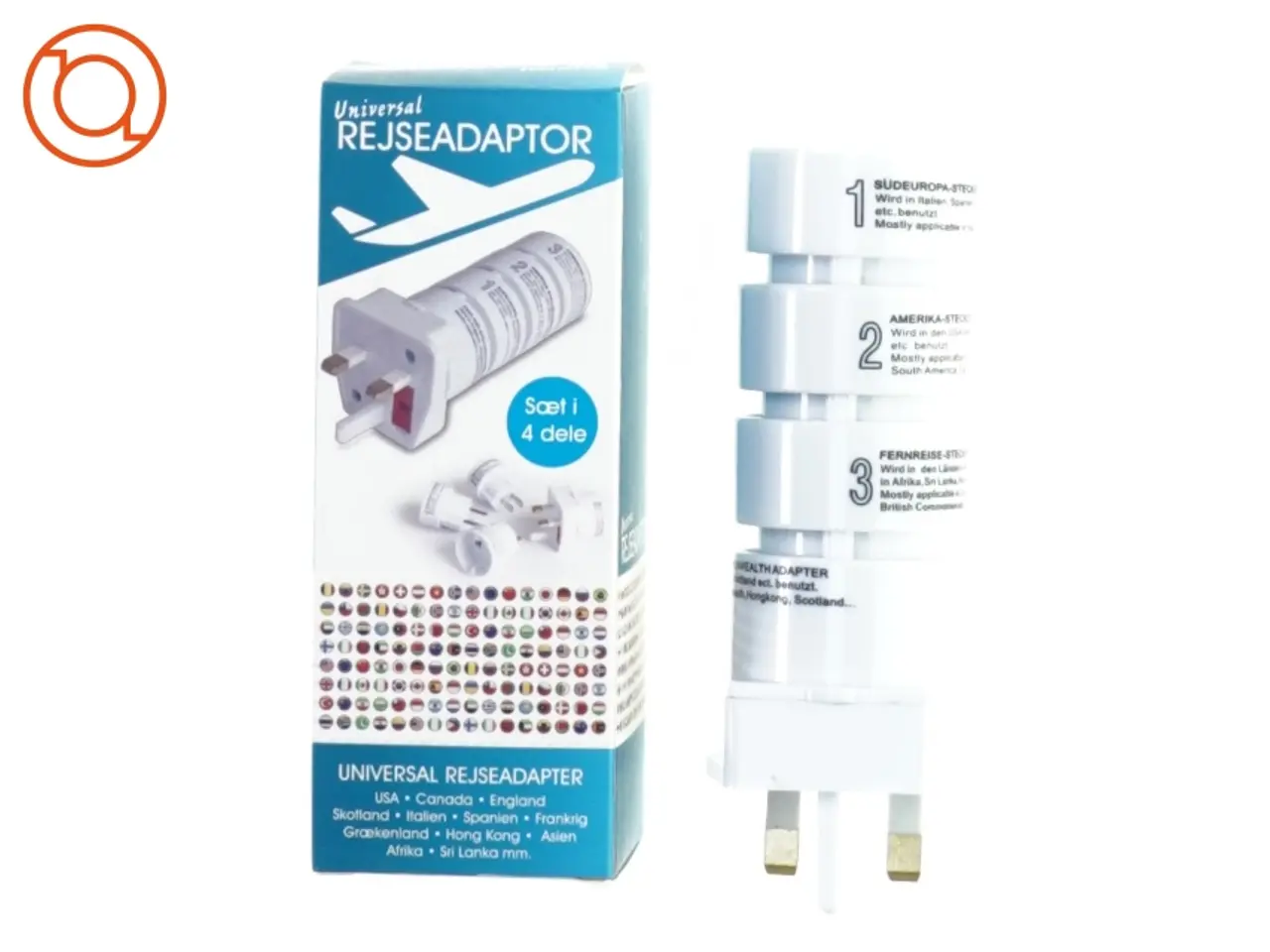 Billede 1 - Rejse adaptor fra Universal Rejseadapter (str. 14 cm)