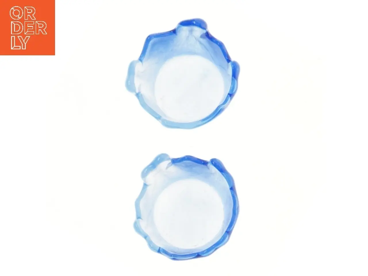 Billede 2 - Blå glasstager (str. 9x8,5 cm)
