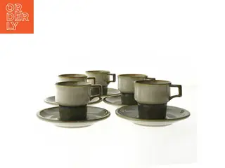 Stel kaffekopper og underkopper, 5 stk. fra B&G (str. Ø 15 og Ø 7,5x7,5 cm) (DVD)