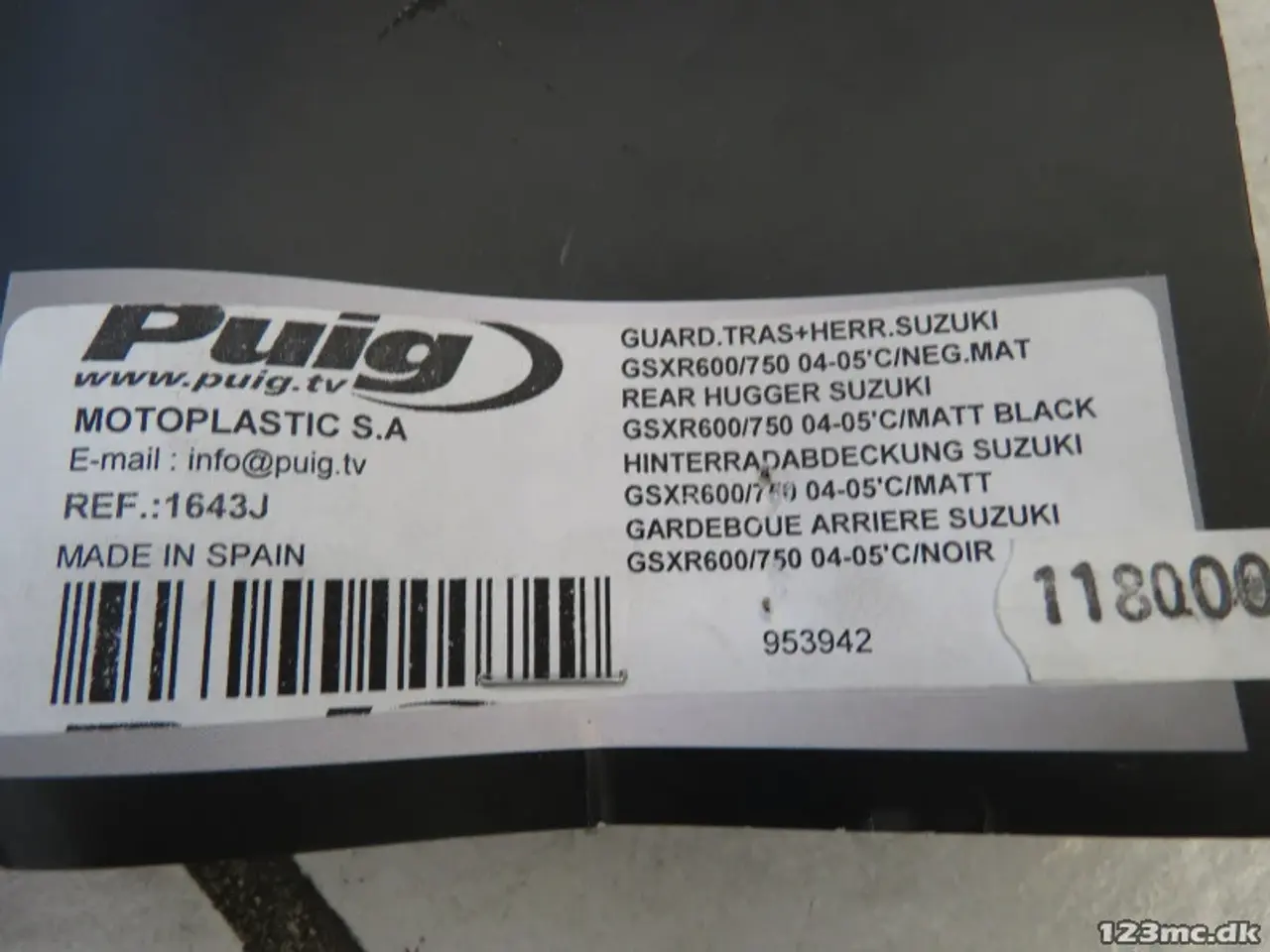 Billede 2 - Hugger / bagskærm Suzuki GSXR600/750 04\'-05
