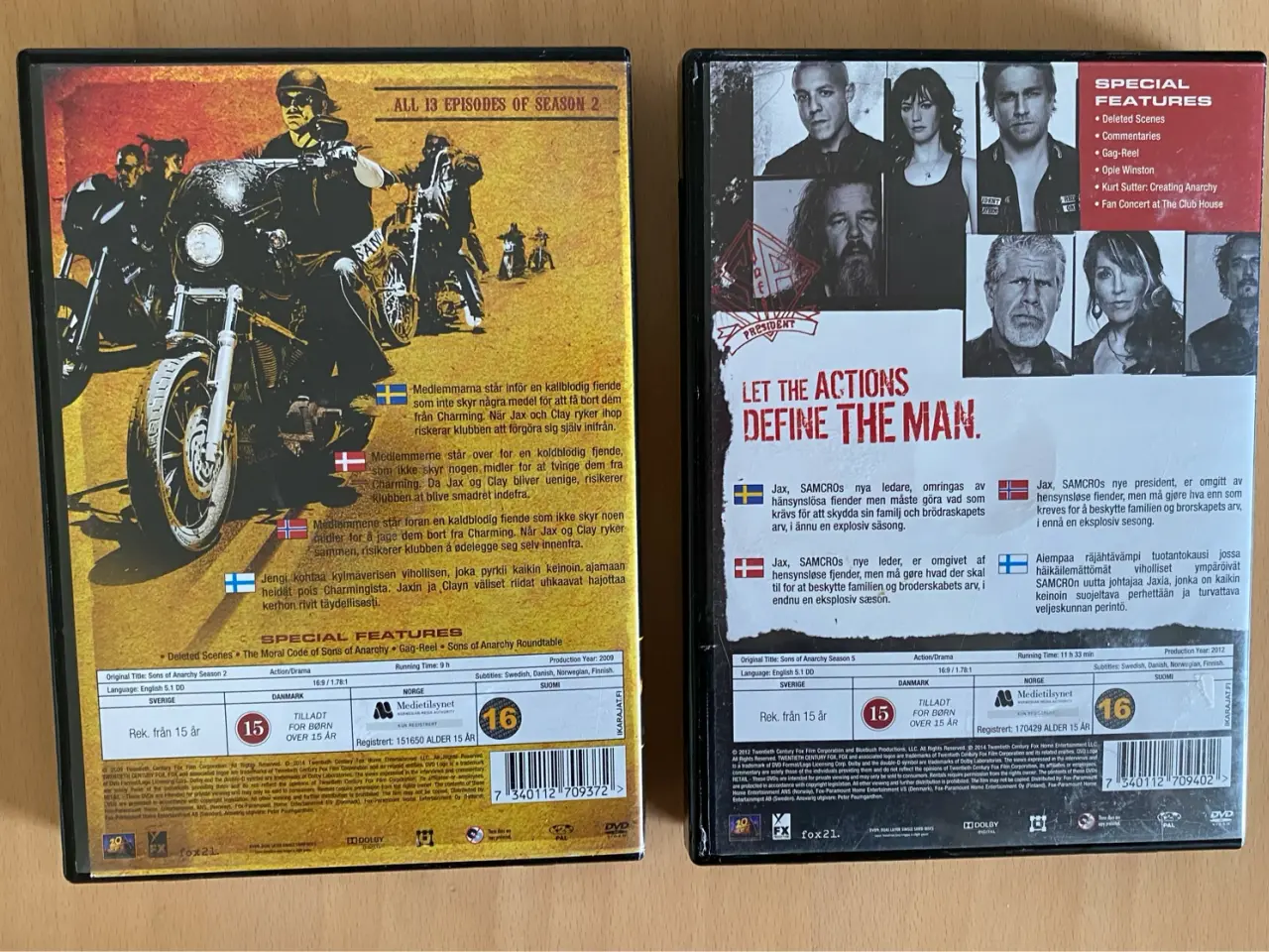 Billede 3 - Sind og anarchy - sæson 2 & 5 (DVD)
