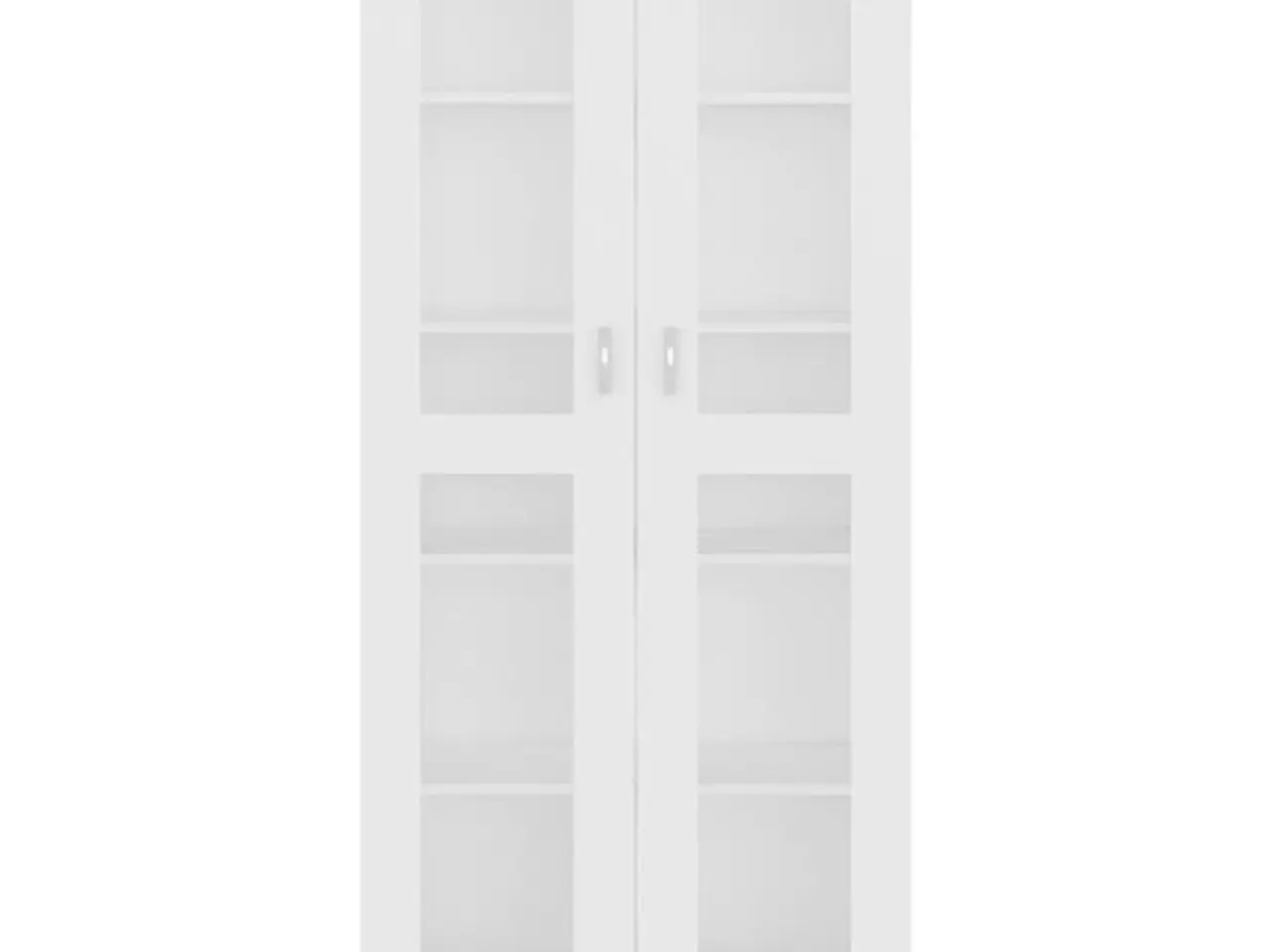 Billede 6 - Vitrineskab 82,5x30,5x185 cm konstrueret træ hvid