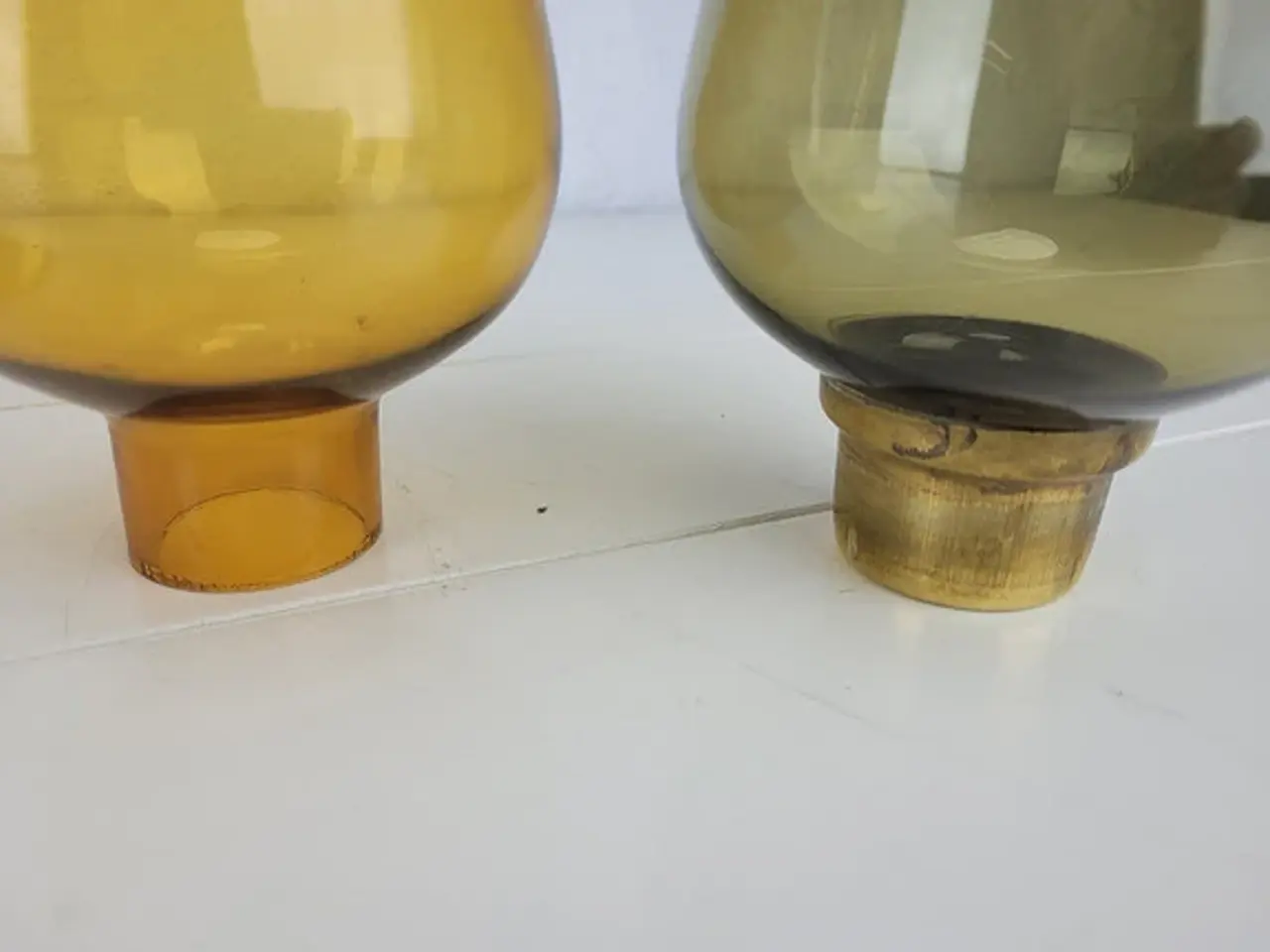 Billede 3 - Lysestager i messing og glas - Megaline
