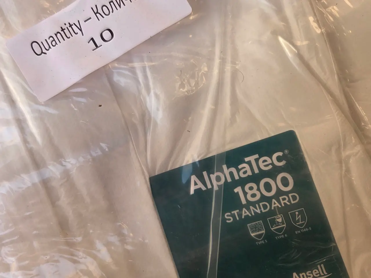 Billede 2 - Beskyttelsesdragter alphatec str L