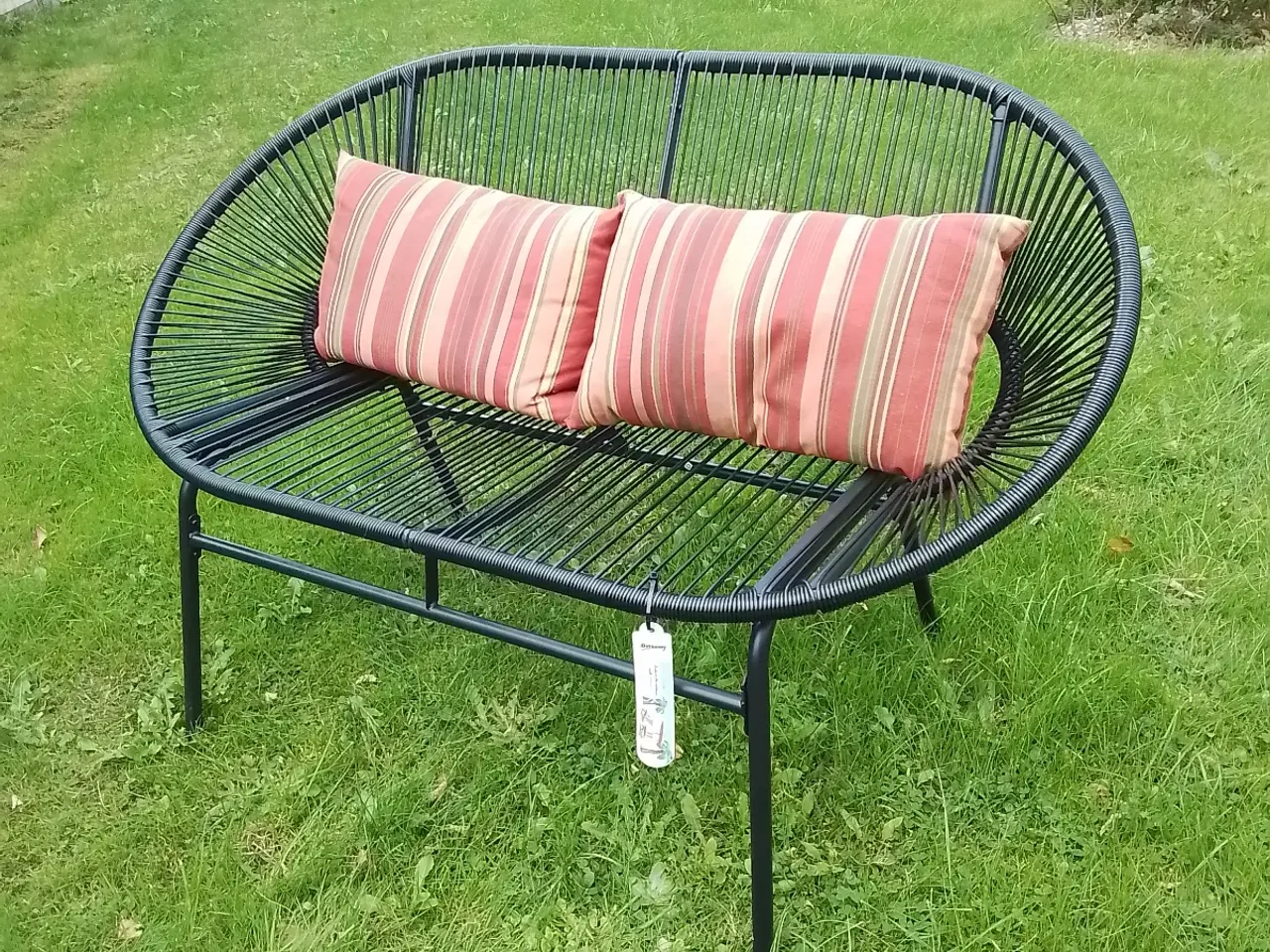 Billede 6 - Outsunny havesofa, 2-pers., sort