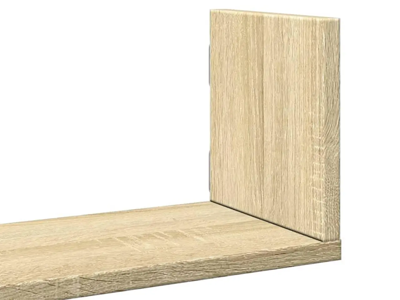 Billede 7 - Væghylder 3 stk. 58×18×18 cm i konstrueret træ - sonoma-eg