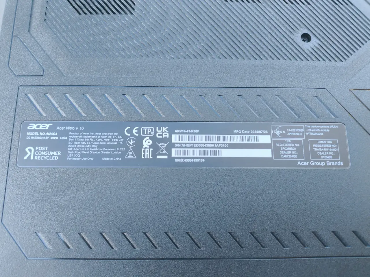 Billede 6 - Acer Nitro V16 Gaming Bærbar | RTX 4050 | 1tb hard