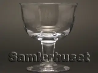 Hvid Klokke Dessertglas. H:113 mm.