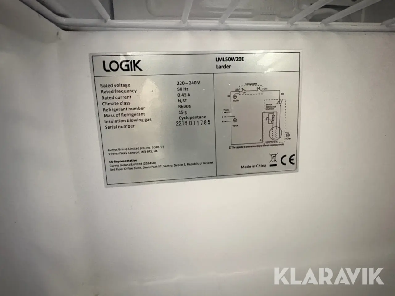 Billede 8 - Køleskab mini Logik LML50W20E