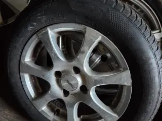 1 stk fælge med dæk