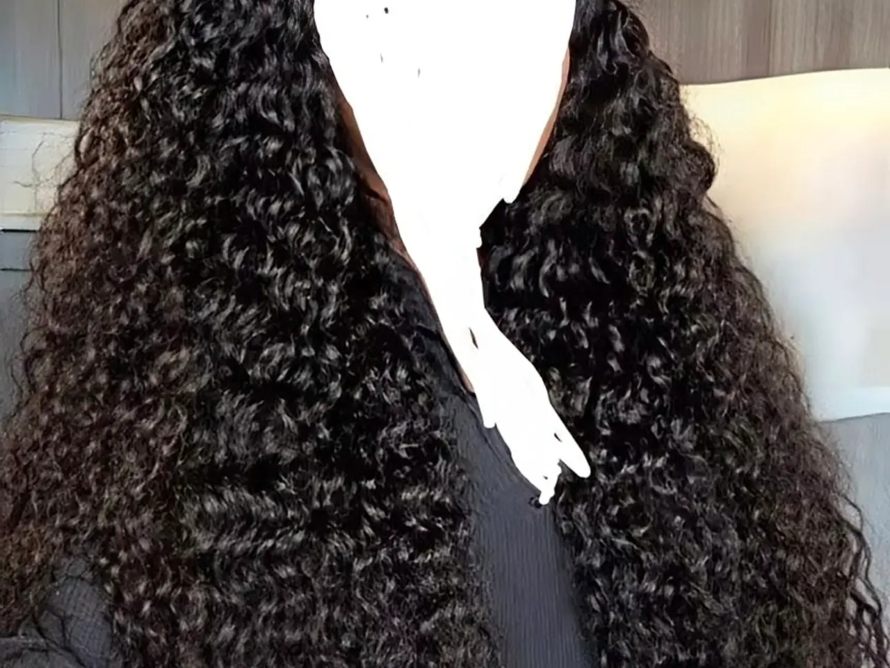 Billede 2 - Kvalitet limfri paryk virgin human hair 106 cm