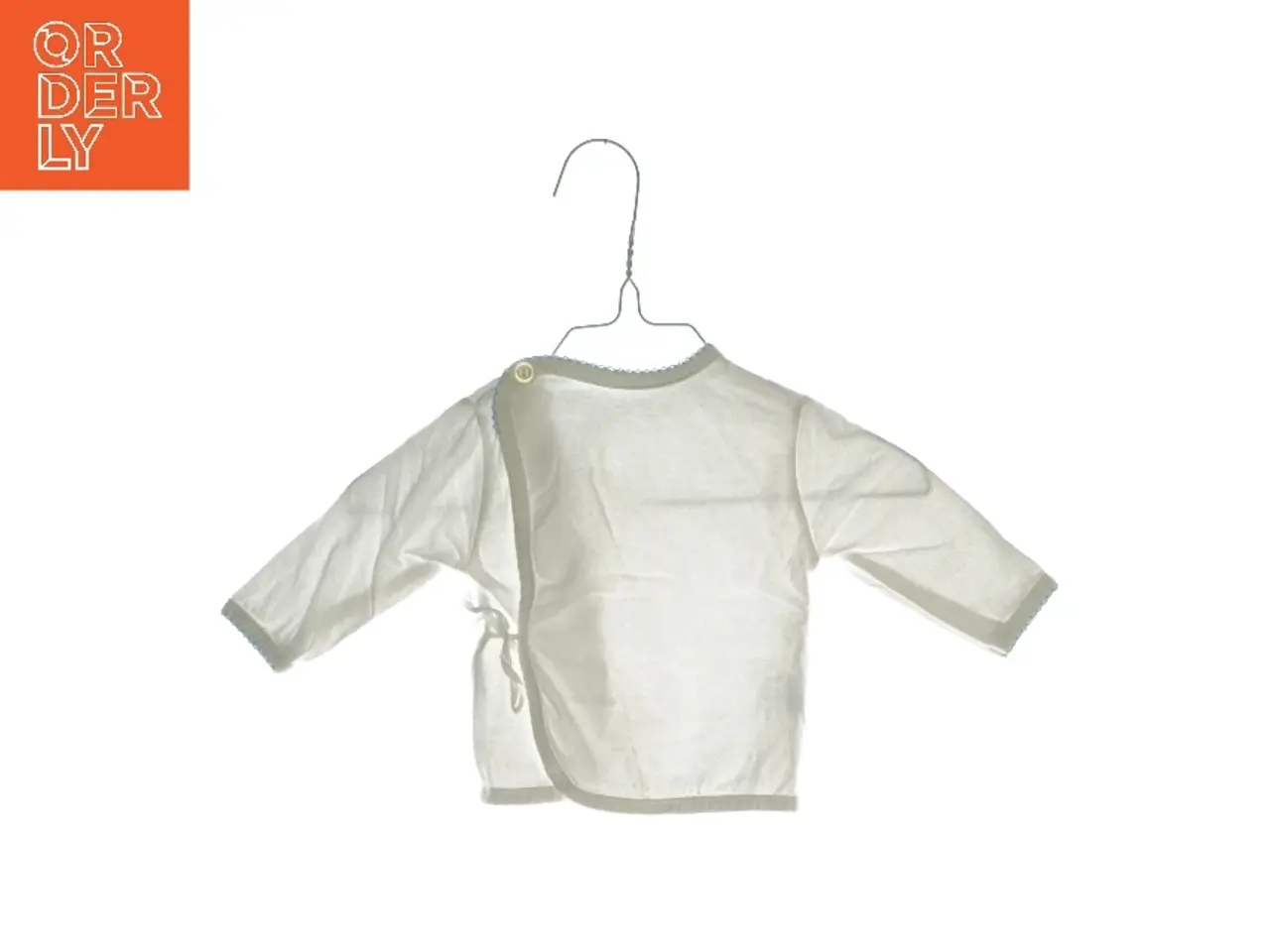 Billede 1 - Langærmet bluse med blondekant (str. ca. 56)
