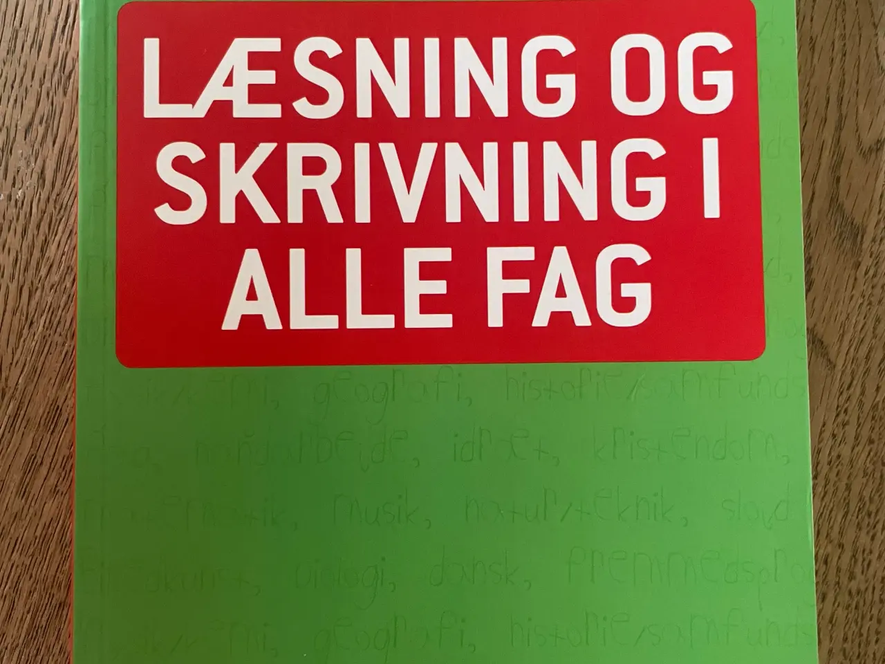 Billede 1 - Læsning og skrivning i alle fag