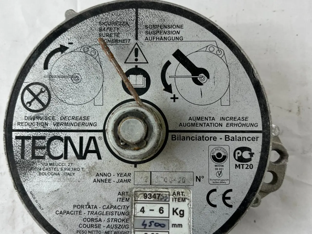 Billede 3 - Tecna 9347S Tool Balancer 4–6 kg 4500 mm Spring