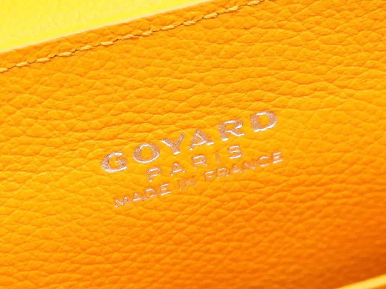 Billede 4 - Goyard Saïgon Mini – Smuk gul skuldertaske med træ