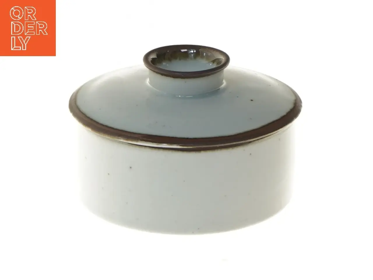 Billede 1 - Keramikskål med låg fra Dansk Danish Design (str. Ø 12x8 cm)
