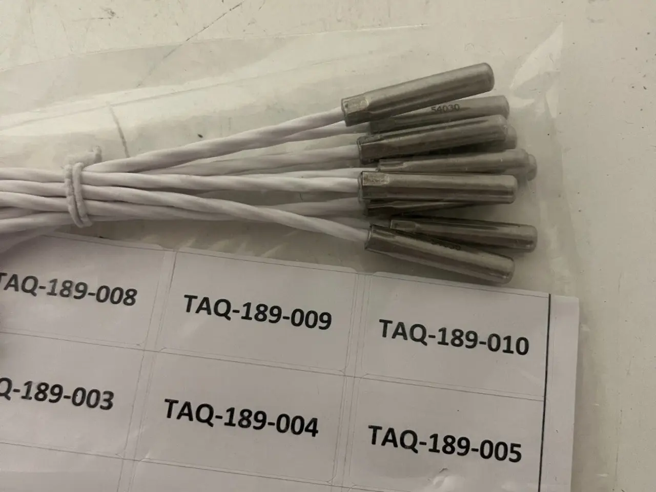 Billede 7 - parti of 10x Klingenberg PT100 Sensors 2xLed 145mm