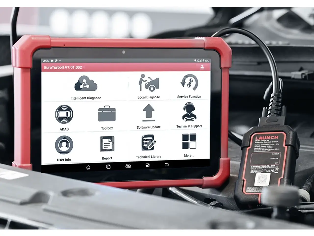 Billede 1 - EURO TURBO II PRO 10″ Tablet 2 års updates & haynes elekt Orig Euro Version.