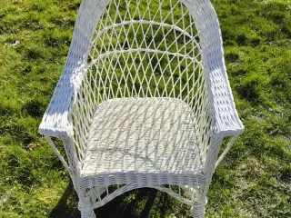 Bambus vintage kurvestol i super god stand