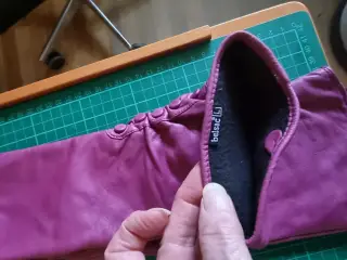 Skindhansker Brun +Cerise