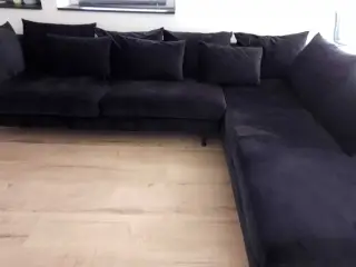 Velour sofa