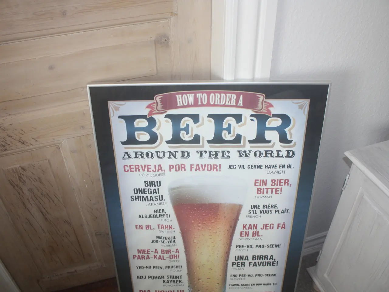Billede 2 - Vintage billede øl/ beer reklame 92 cm x 61,5 cm
