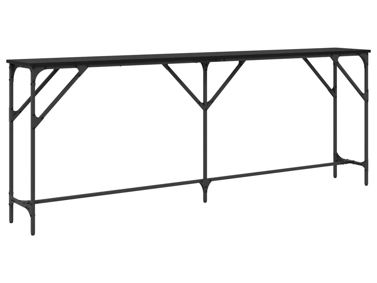 Billede 5 - Konsolbord i sort eg 200 x 29 x 75 cm