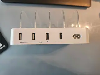 Usb ladestation 4 alm usb udtag 220 volt