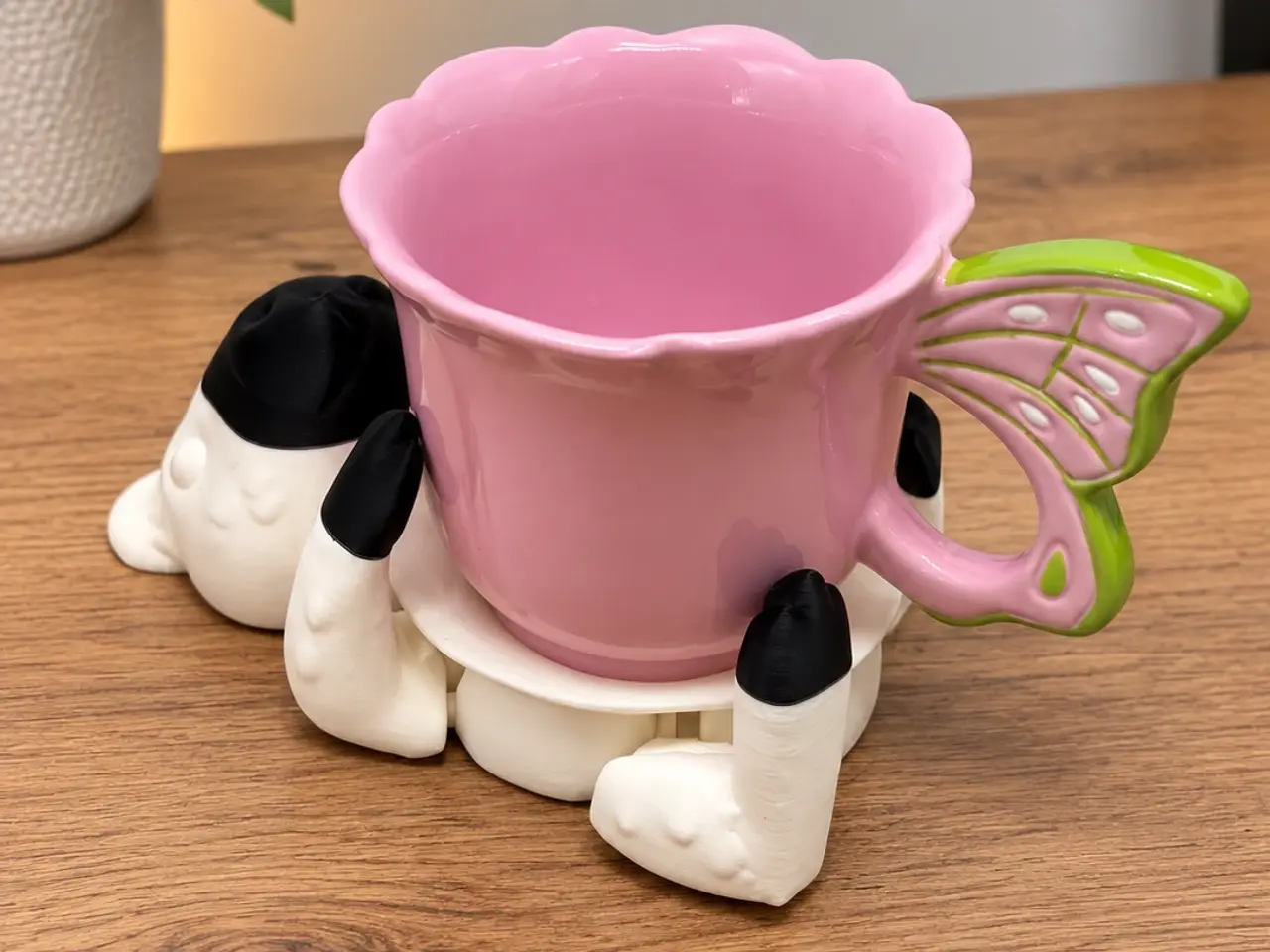 Billede 3 - Mekanisk Panda Kopholder – Innovativ og sjov holde