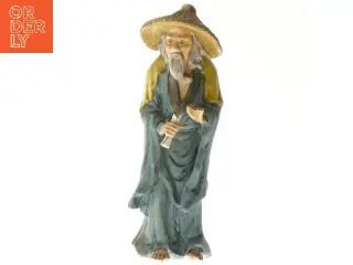 Porcelænsfigur af gammel mand (str. 22,5 cm)