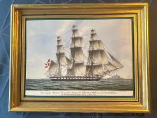 Bing & Grøndahl. Porcelæn. Skibsportræt!