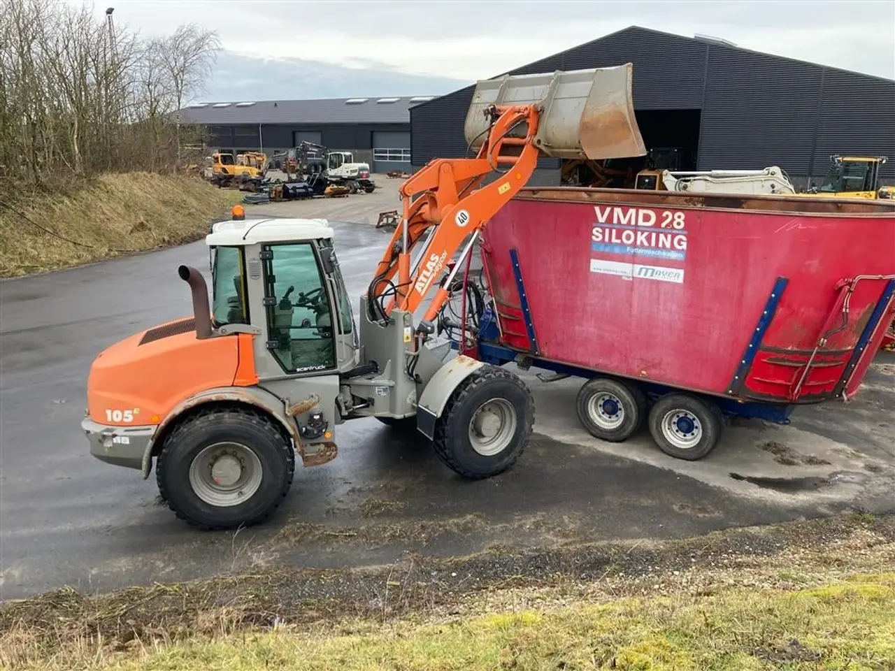 Billede 1 - Atlas 105E Weycor Hutigkobling på hydraulikudtag Centralsmøring