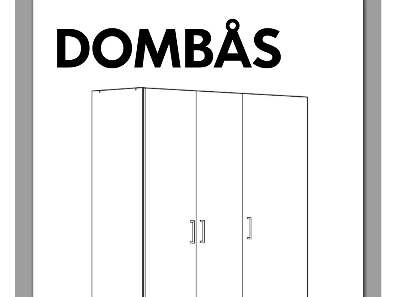 Billede 6 - Dombås garderobeskab fra IKEA