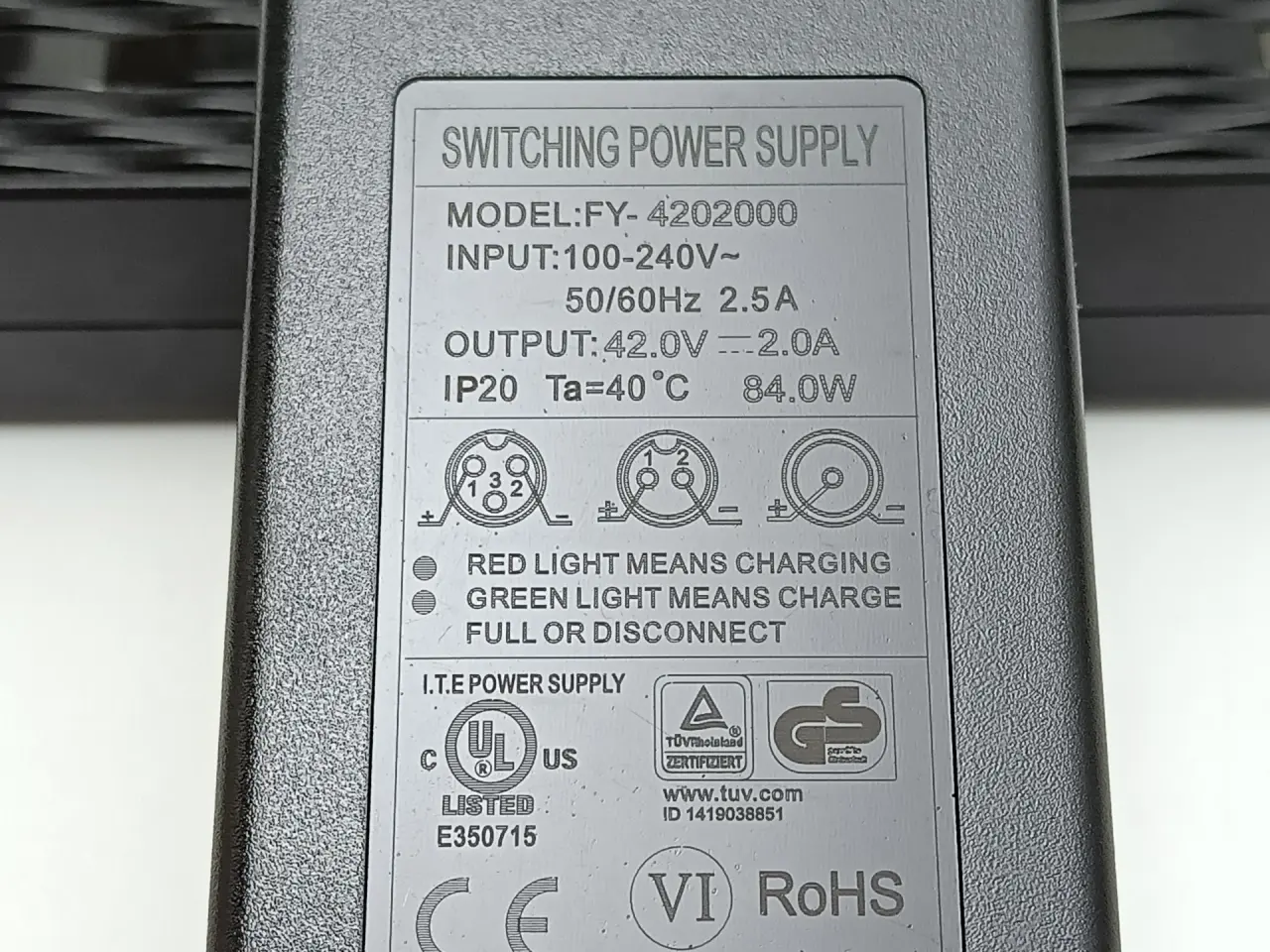 Billede 9 - NY! 42V 2A 84W El-Løbehjul / El-Cykel Oplader