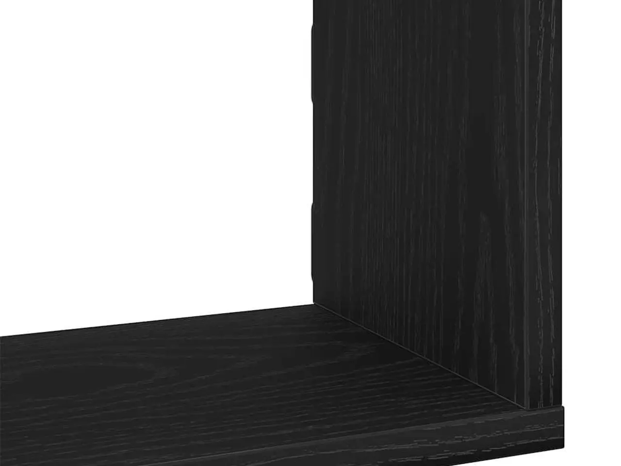 Billede 8 - Væghylder 3 stk. - 80×18×18 cm i konstrueret træ, sort eg