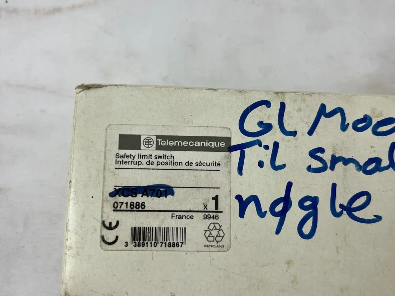 Billede 5 - Telemecanique XCS A701 Safety endestopkontakt NOS