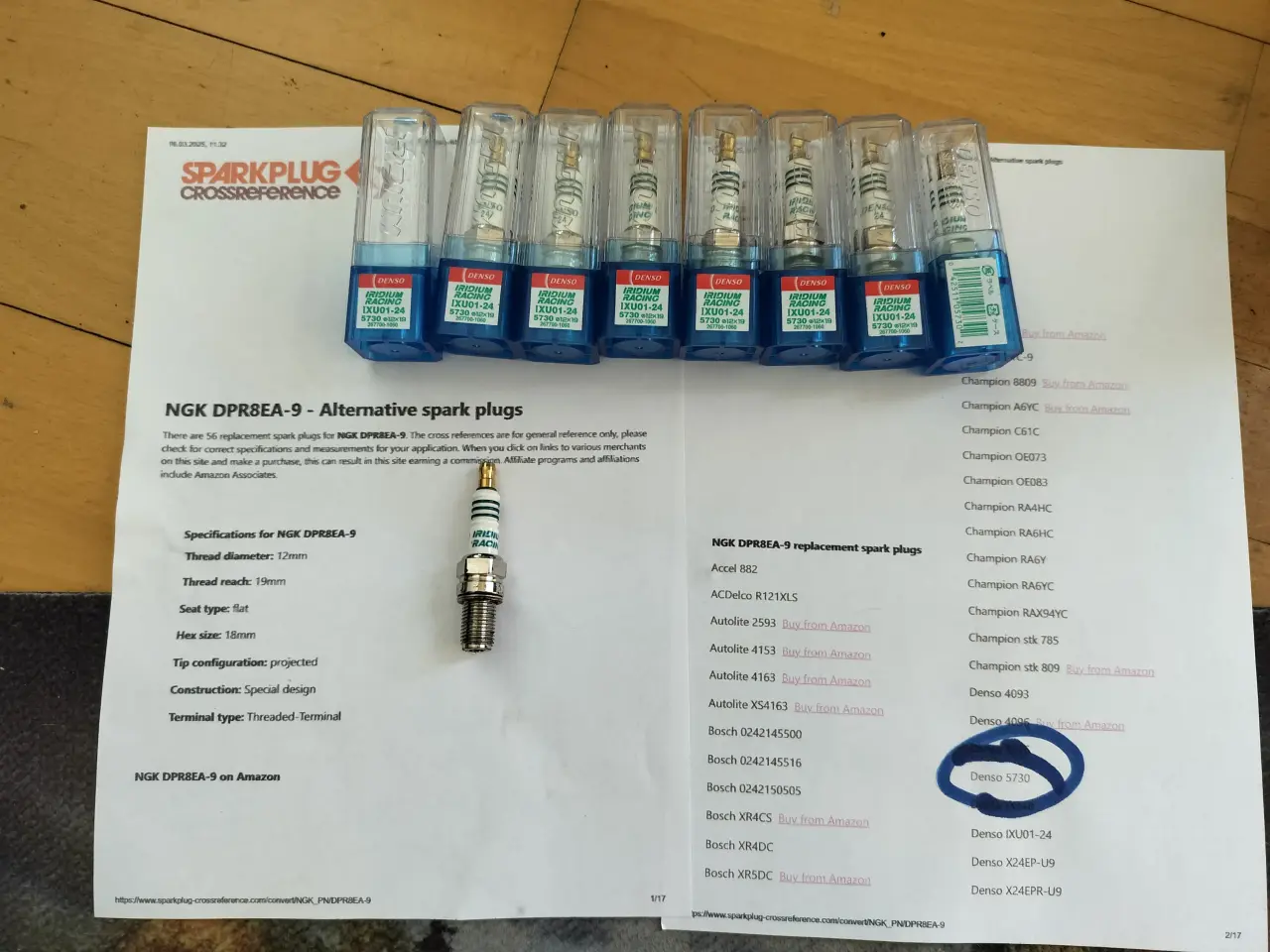 Billede 3 - 8 Denso 5730 IXU01-24 Iridium Racing