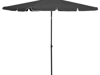 Parasol med stang 210 × 140 cm - antracitgrå, vippefunktion