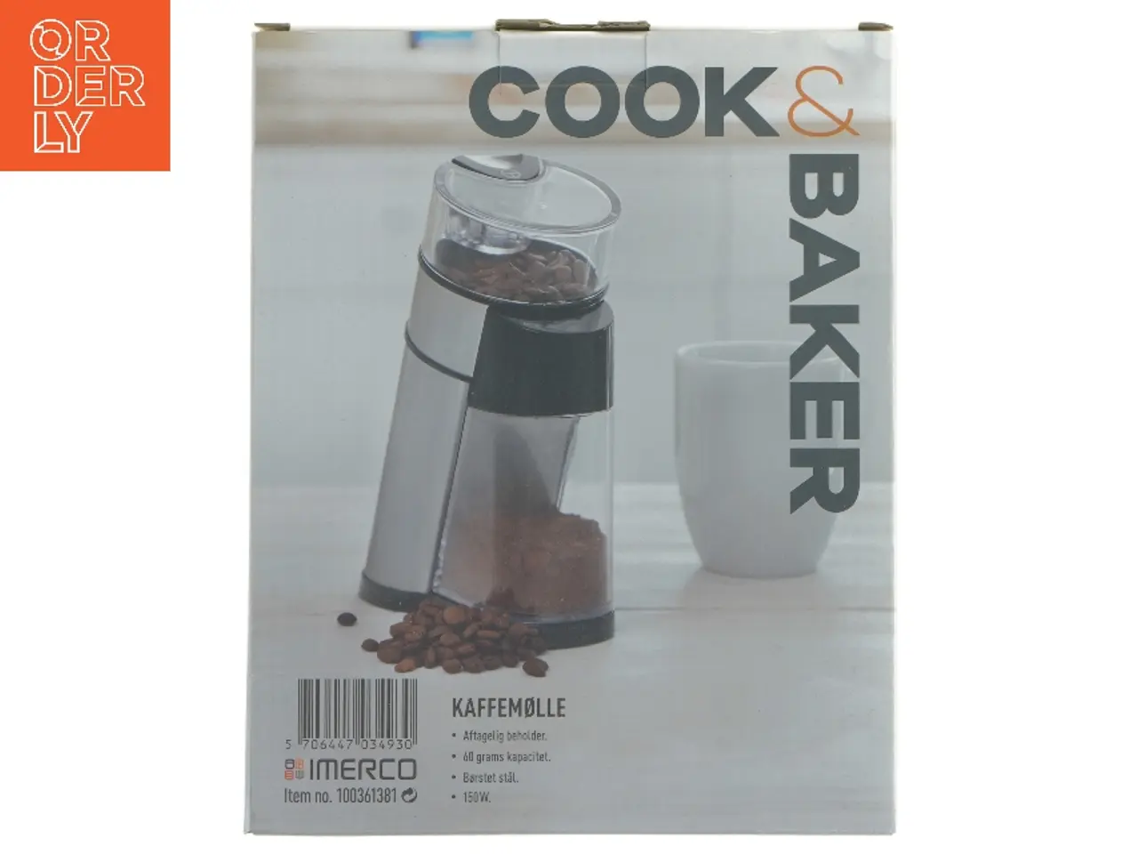 Billede 4 - Cook & Baker elektrisk kaffemølle fra Cook & Baker (str. 21,5 cm)