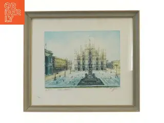 Indrammet billede af Piazza Duomo, Milano (str. 35x30 cm)