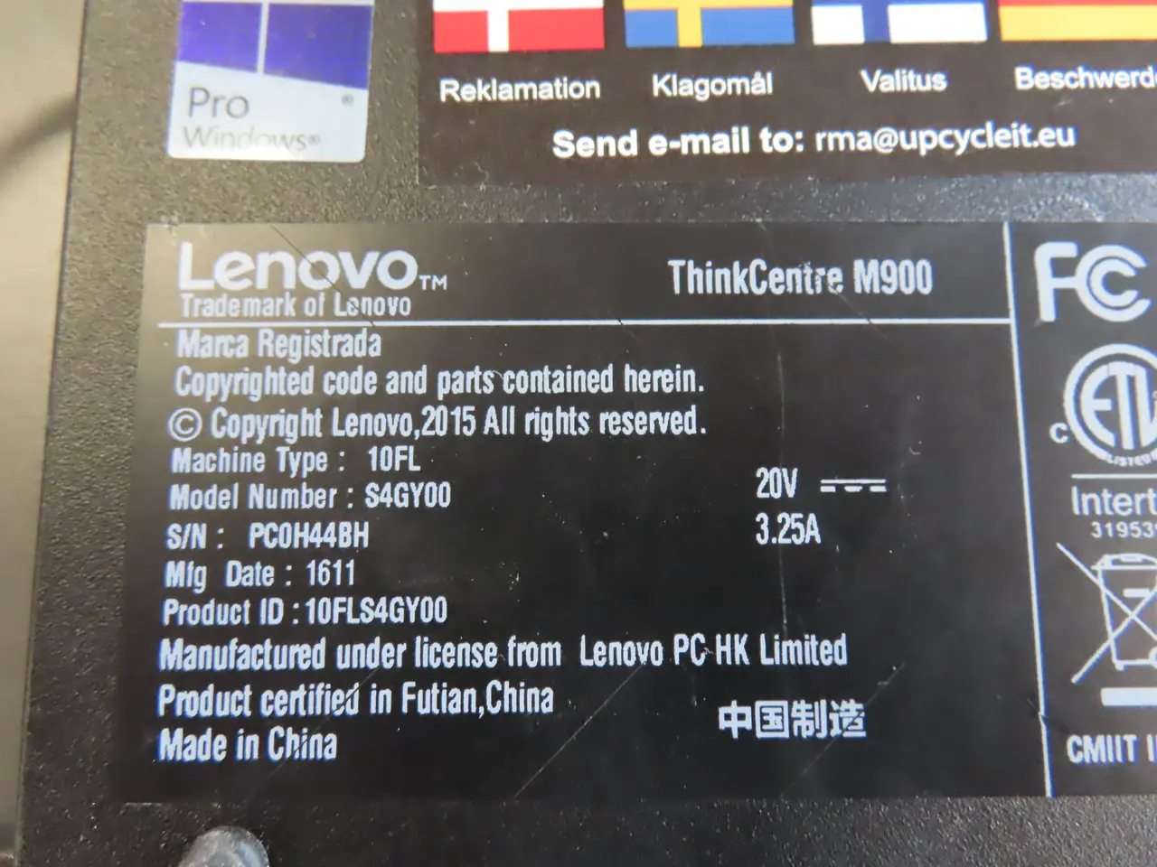 Billede 3 - Computer LENOVO thinkcentre m900