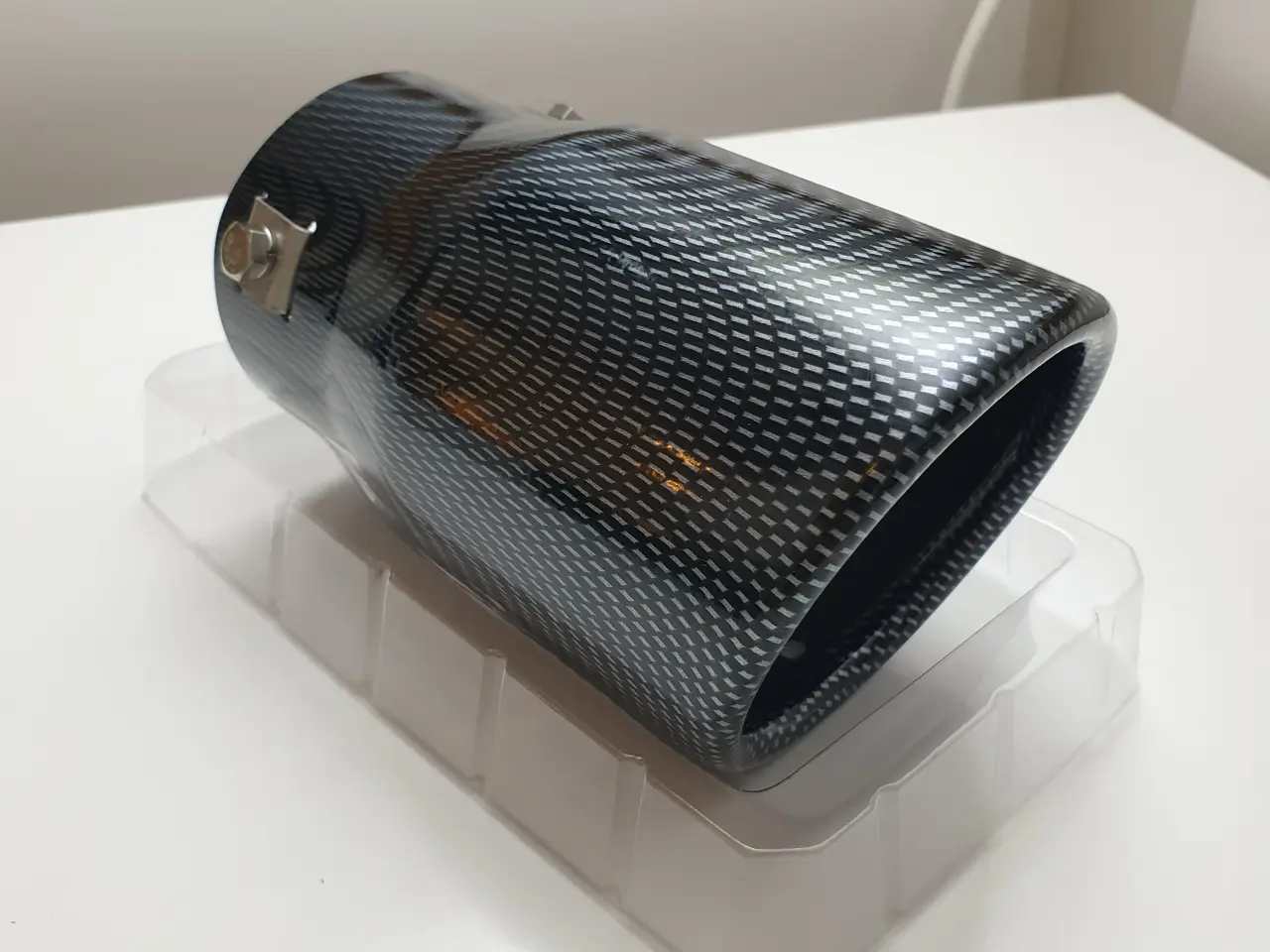 Billede 10 - NY! 90mm Carbon / Sort Rørendestykke