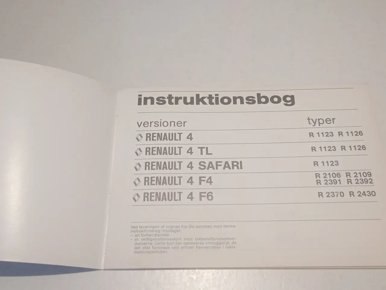 Billede 15 - Renault 4 salgsmateriale og bøger