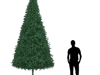 Kunstigt juletræ 400 cm grøn med stålfod