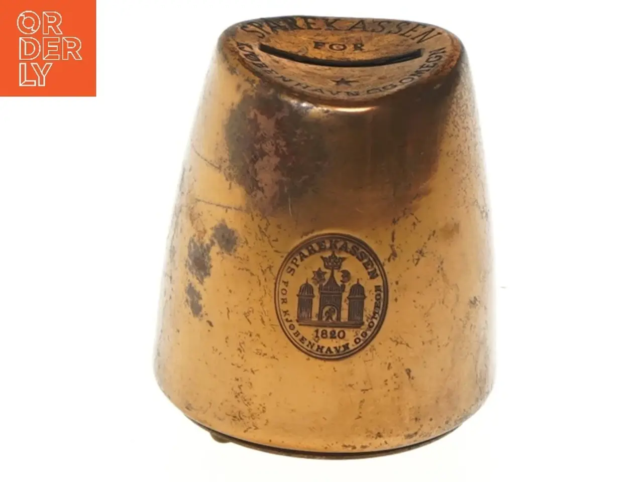 Billede 1 - Antik sparebøsse (str. 8x7 cm)