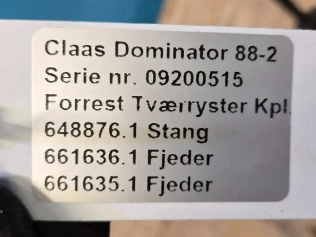 Billede 16 - Claas Dominator 88 Tværryster 687099.0