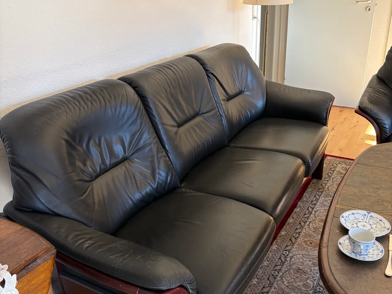 Billede 3 - Læder sofa god kvalitet