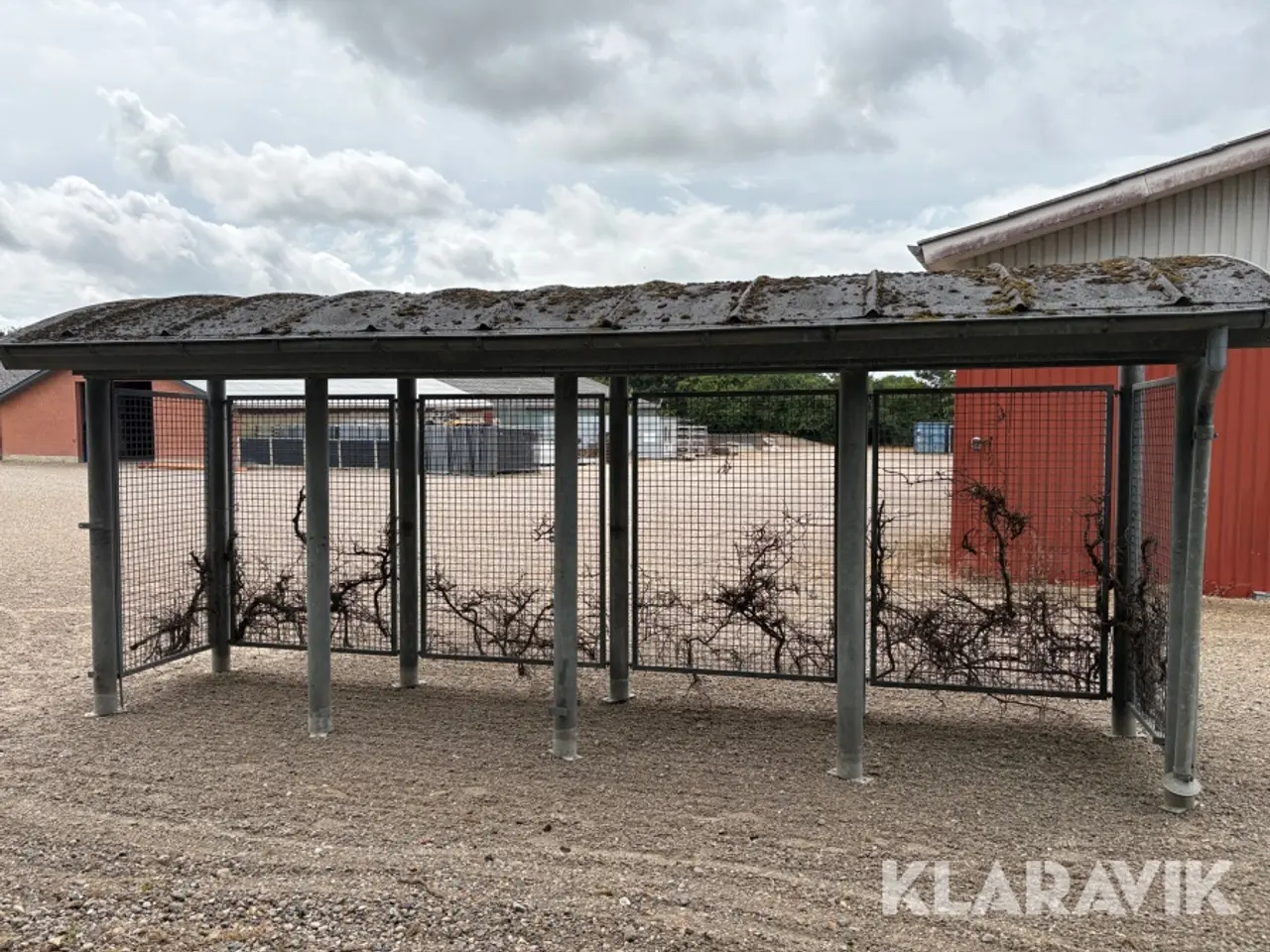 Billede 5 - Skur galvaniseret stål med tag